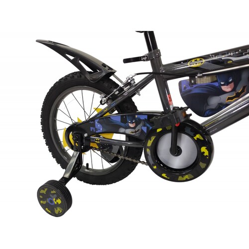 Bicicleta para Niños Rodada 16 Batman con Llantas Entrenadoras - Negro
