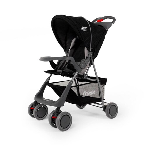 Carriola para Bebe Ultra Plegable Con Charola,6 a 24 meses 15kg  - Negro.