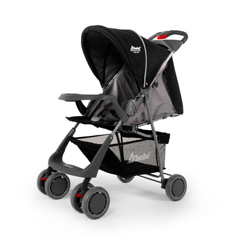 Carriola para Bebe Ultra Plegable Con Charola,6 a 24 meses 15kg  - Negro.
