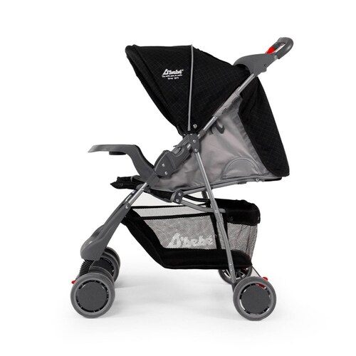 Carriola para Bebe Ultra Plegable Con Charola,6 a 24 meses 15kg  - Negro.