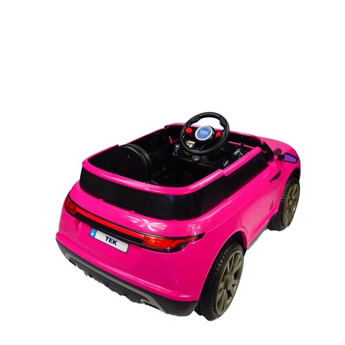 Carro Electrico Montable Con Control Rosa USB,Musica,Radio 