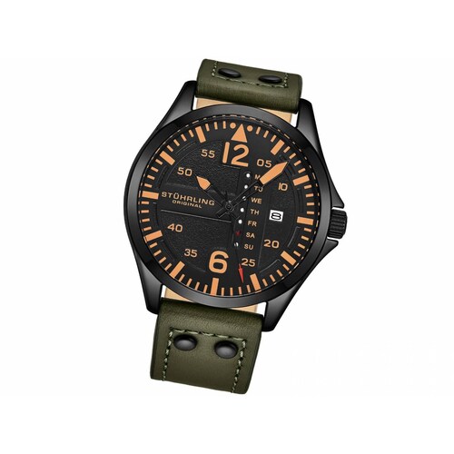 Reloj Stuhrling Cuarzo para Hombre, modelo 3916, Aviator