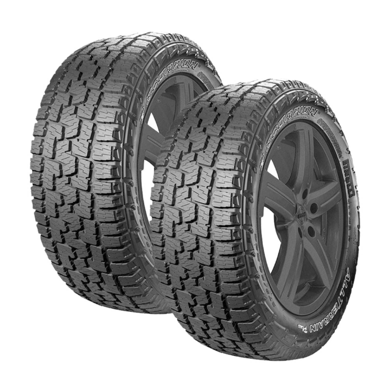 Paquete de 2 llantas 245/70 r17 pirelli scorpion all terrain plus 110t