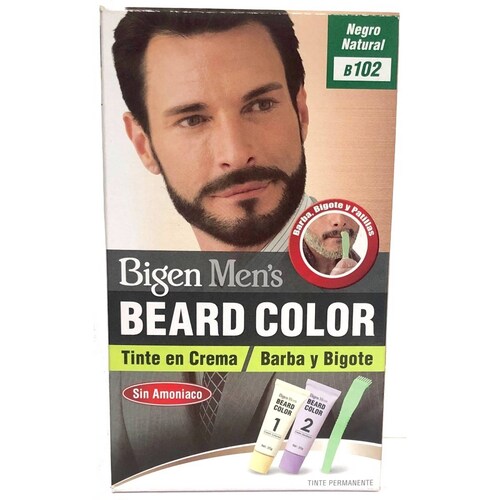 Tinte Bigen Men's Barba Negro Natural B102 Permanente