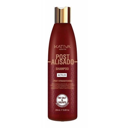 Kativa Shampoo Post Alisado Keratina Y Argán 250ml