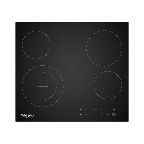 Parrilla Empotrable de Cocina Whirlpool Electrica WEC5240B de 60 cms en Acero Inoxidable.