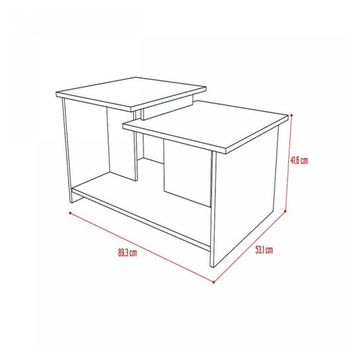 MESA DE CENTRO WEMA MARCA EXCELSIOR COLOR CHOCOLATE