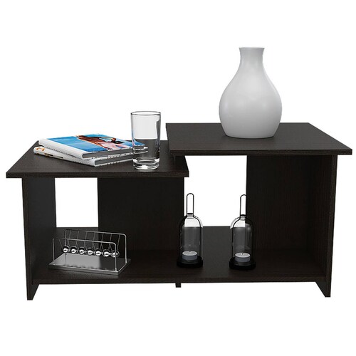 MESA DE CENTRO WEMA MARCA EXCELSIOR COLOR CHOCOLATE