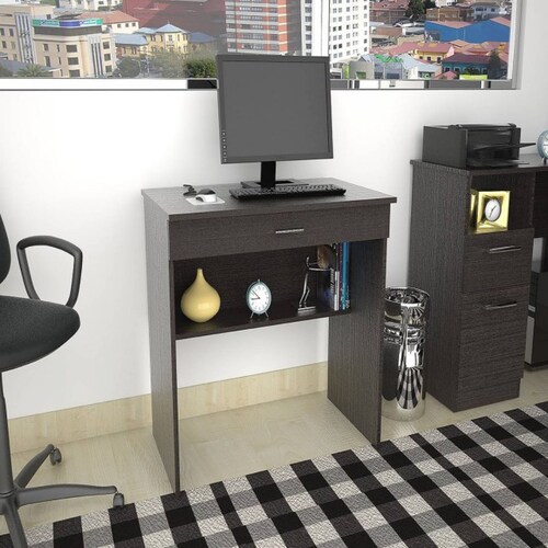 ESCRITORIO 80C MARCA EXCELSIOR COLOR CHOCOLATE.