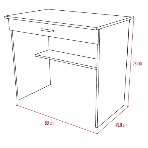 ESCRITORIO 80C MARCA EXCELSIOR COLOR CHOCOLATE.