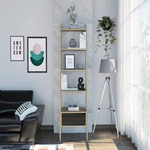 Librero Escalera Oslo Duna Carbon.