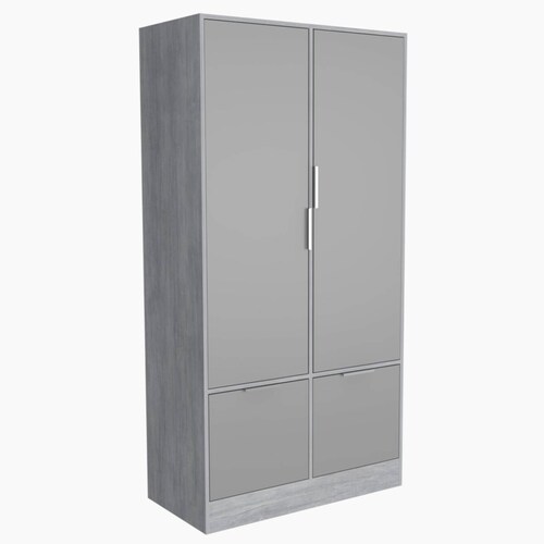 MUEBLE ALTO DE ALMACENAMIENTO CON CAJONES MARCA EXCELSIOR COLOR GRIS