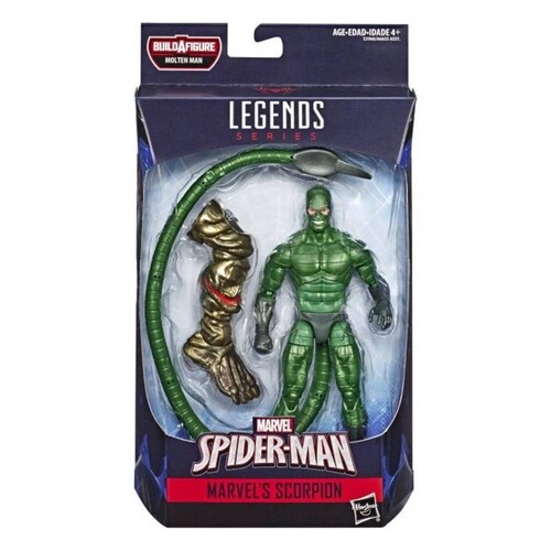 Marvel Legends Far from Home Spider-Man Wave Completa BAF Molten Man 