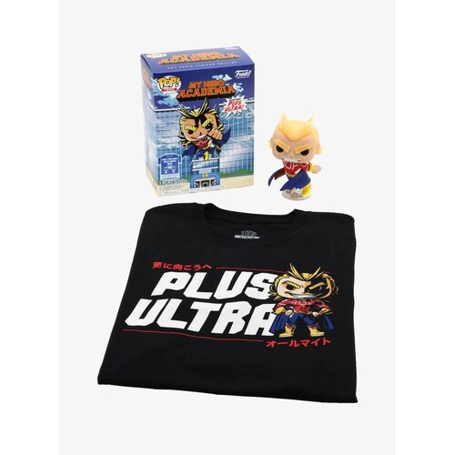 All might con playera Funko Pop My Hero Academia Exclusivo Mediana