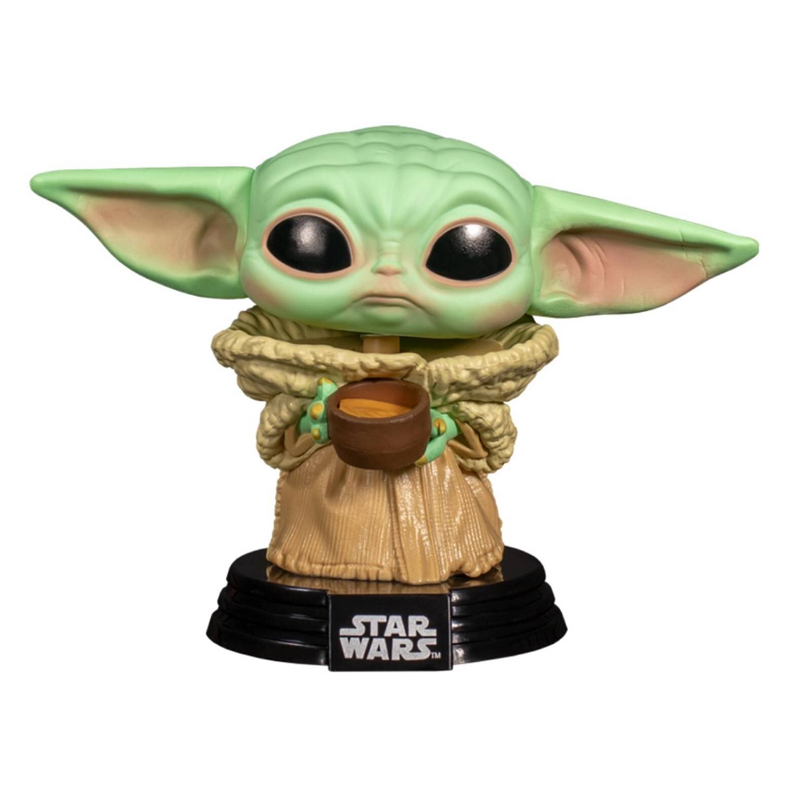 the child funko pop with cup