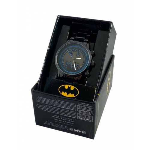 Reloj Batman Acero Inoxidable Negro Accutime 