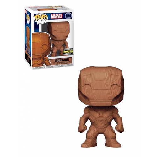 Iron Man Wood Deco Funko Pop Marvel Eclusivo EE 