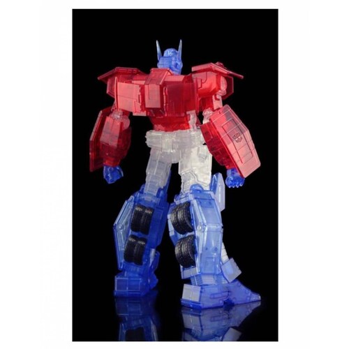 Transformers Optimus Prime IDW Clear Version Furai Model Kit Flame Toys 