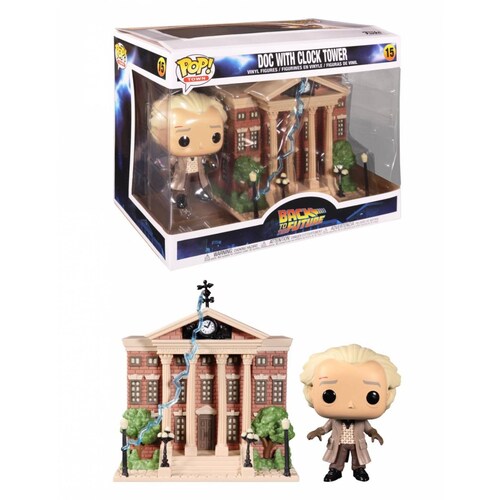 Doc Brown with Clock Tower Funko Pop Back to the Future 