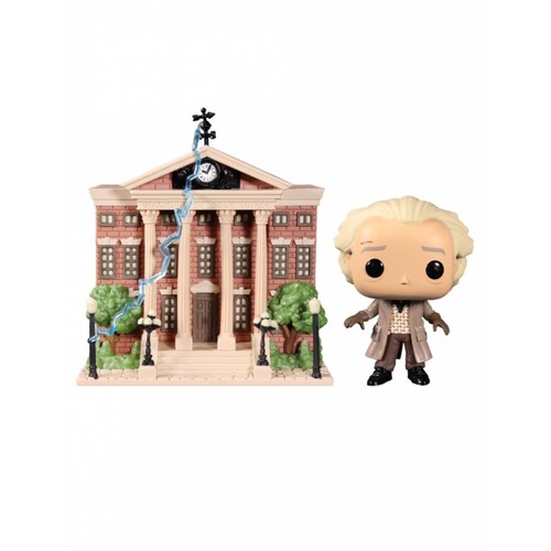 Doc Brown with Clock Tower Funko Pop Back to the Future 