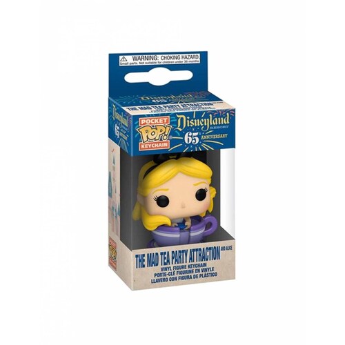 Alicia en Teacup Funko Pocket Disneyland 65th llavero 