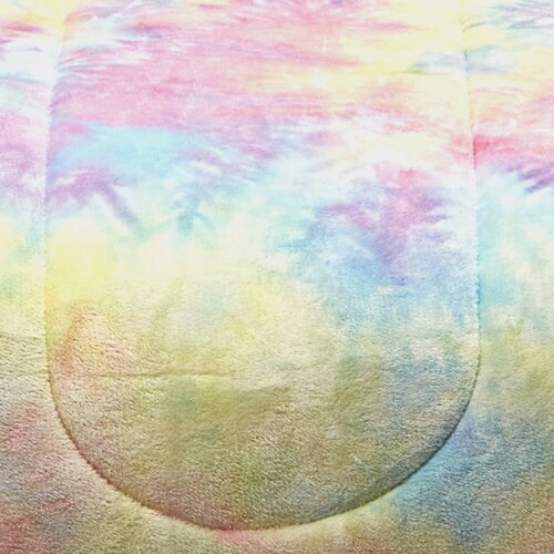 Cobertor De Borrega Individual Rosa Acuarela Térmico