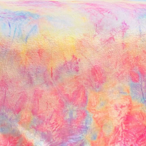 Frazada Individual Rosa Sherpa  Tie Dye