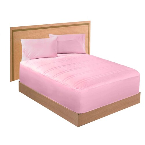  MHXY Protector de colchón impermeable tamaño individual, funda  de colchón de bambú ultra suave de enfriamiento de tela de toalla de  algodón para niños (color rosa, tamaño: 150 x 200+11.8 in) 