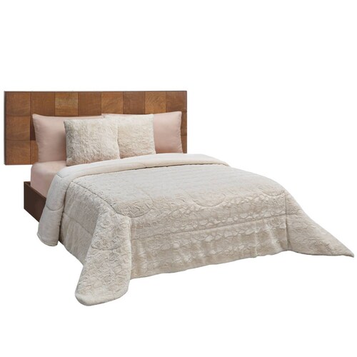 Cobertor King Size Beige Térmico Rabbit.