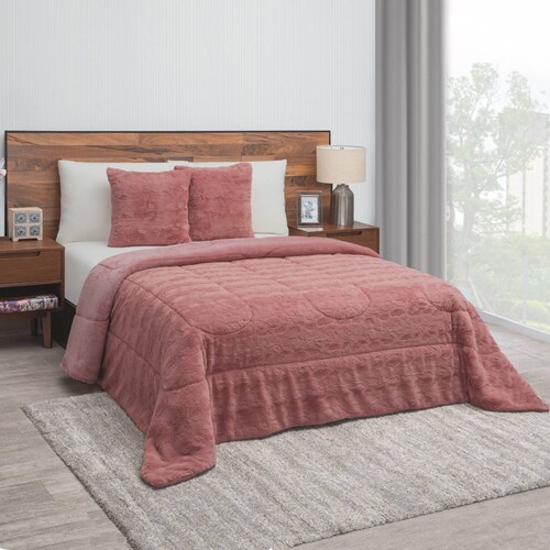 Cobertor King Size Rosa Térmico Rabbit.