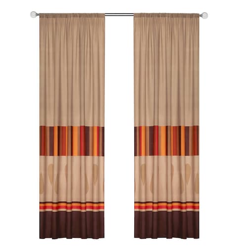 Cortinas Beige dos paneles de 1.30 x 2.20 Bilbao