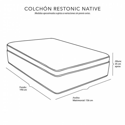 Colchón Individual Restonic Native