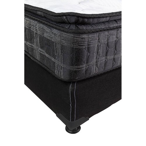 Colchón Matrimonial Restonic Native + Box Black Dicasa + Sábanas + 1 Almohada de Osos
