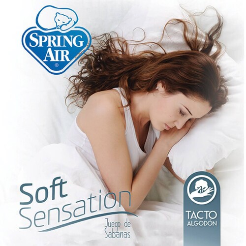 Colchón Matrimonial Restonic Native + Box Black Dicasa + Sábanas + 1 Almohada de Osos