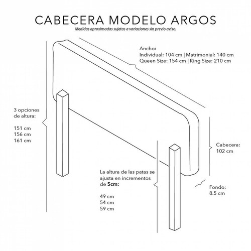 Colchón Individual Spring Air Morgan con Cabecera Argos Dicasa
