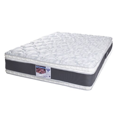 Colchón Queen Size Spring Air Jupiter con Cabecera Mary Rosa