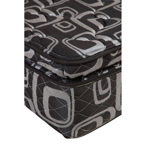 Colchon Matrimonial Spring Air Morgan Con Cabecera Catania y Box Azul