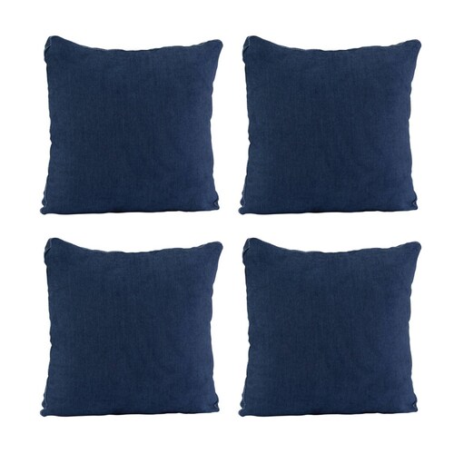 Combo de 4 Cojines Dicasa ZitaOne Azul Marino Grande