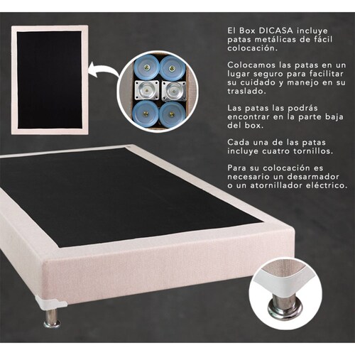 Kit de patas para box - Uniones para cama