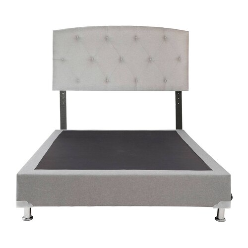 Cabecera y Box matrimonial Dicasa Sigma gris
