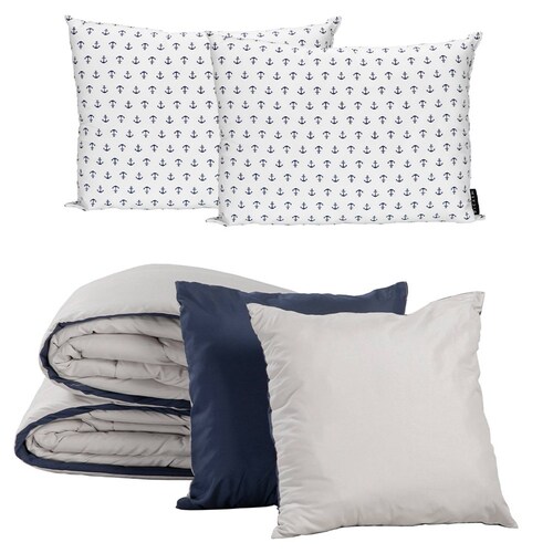 Set Edredon Couzy Dicasa king size doble vista con almohadas