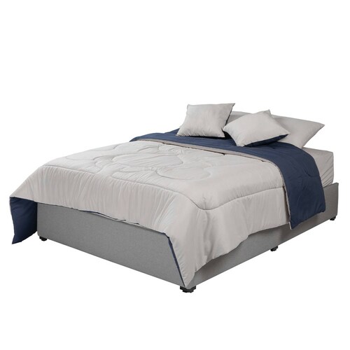 Set Edredon Couzy Dicasa king size doble vista con almohadas