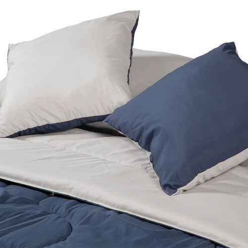 Set Edredon Couzy Dicasa king size doble vista con almohadas