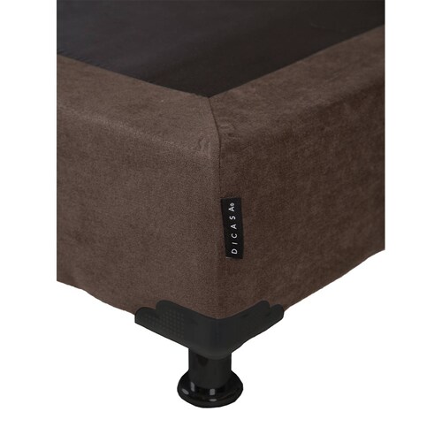 Colchon Matrimonial Restonic Nautilus con Box Dicasa Chocolate y Edredon Verona