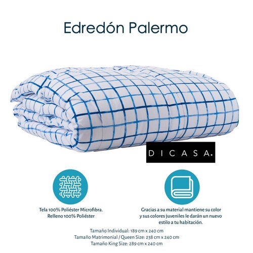 Colchón Queen Size Restonic con Base Cama Dicasa Col Beige y Edredon Palermo