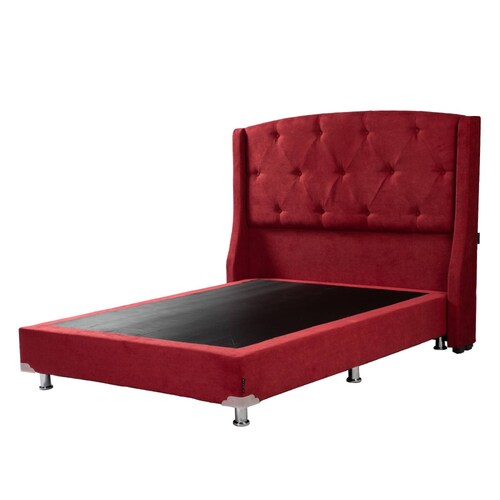 Cabecera Queen Size Dicasa Zefyr con Box Rojo
