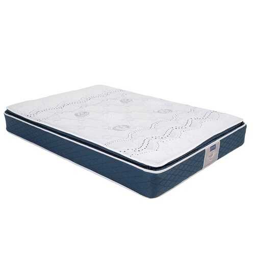 Colchón Matrimonial Restonic Trust con Cabecera Milan y Box Columbia Beige