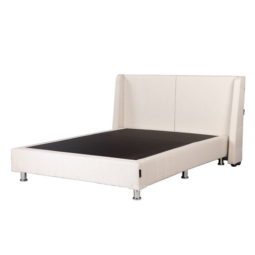 Colchón Matrimonial Restonic Trust con Cabecera Milan y Box Columbia Beige
