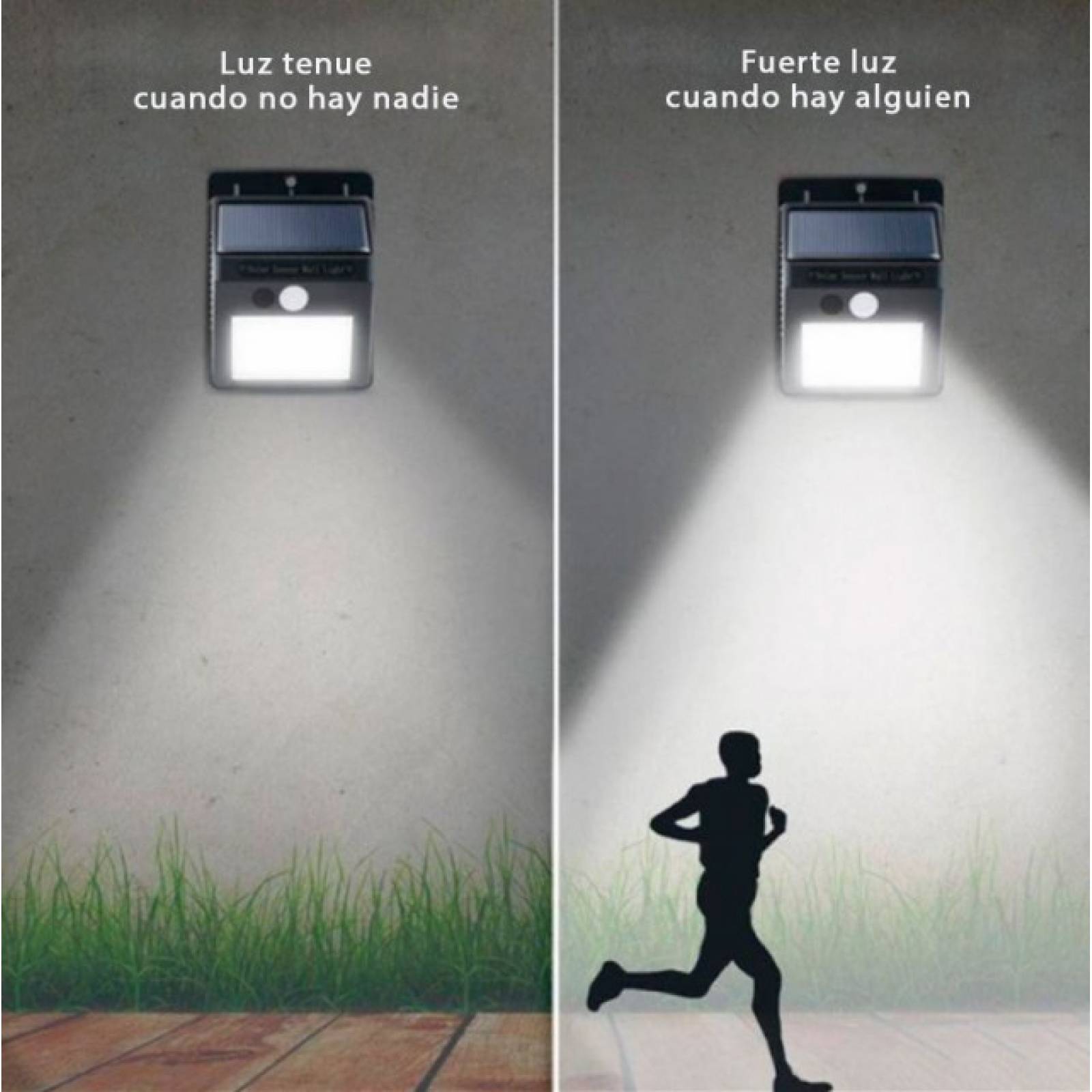 Interior 10 Piezas de Luces LED Weiyiroty Luz Solar LED de iluminaci/ón m/ás Fuerte jard/ín Exterior para Patio l/ámpara Solar LED de energ/ía Solar Pared