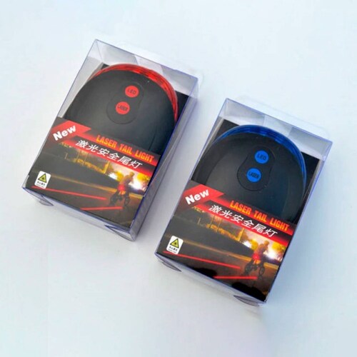 Lampara Trasera Para Bicicleta Luz Leds y LÃ¡ser